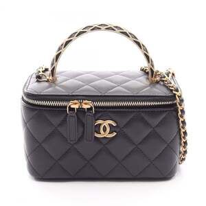 Chanel Matelassé Vanity Bag, 2-Way Shoulder Bag/Handbag, Lambskin Leather, Wo...